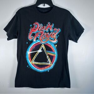Adult Unisex Pink Floyd Graphic T-Shirt. Black